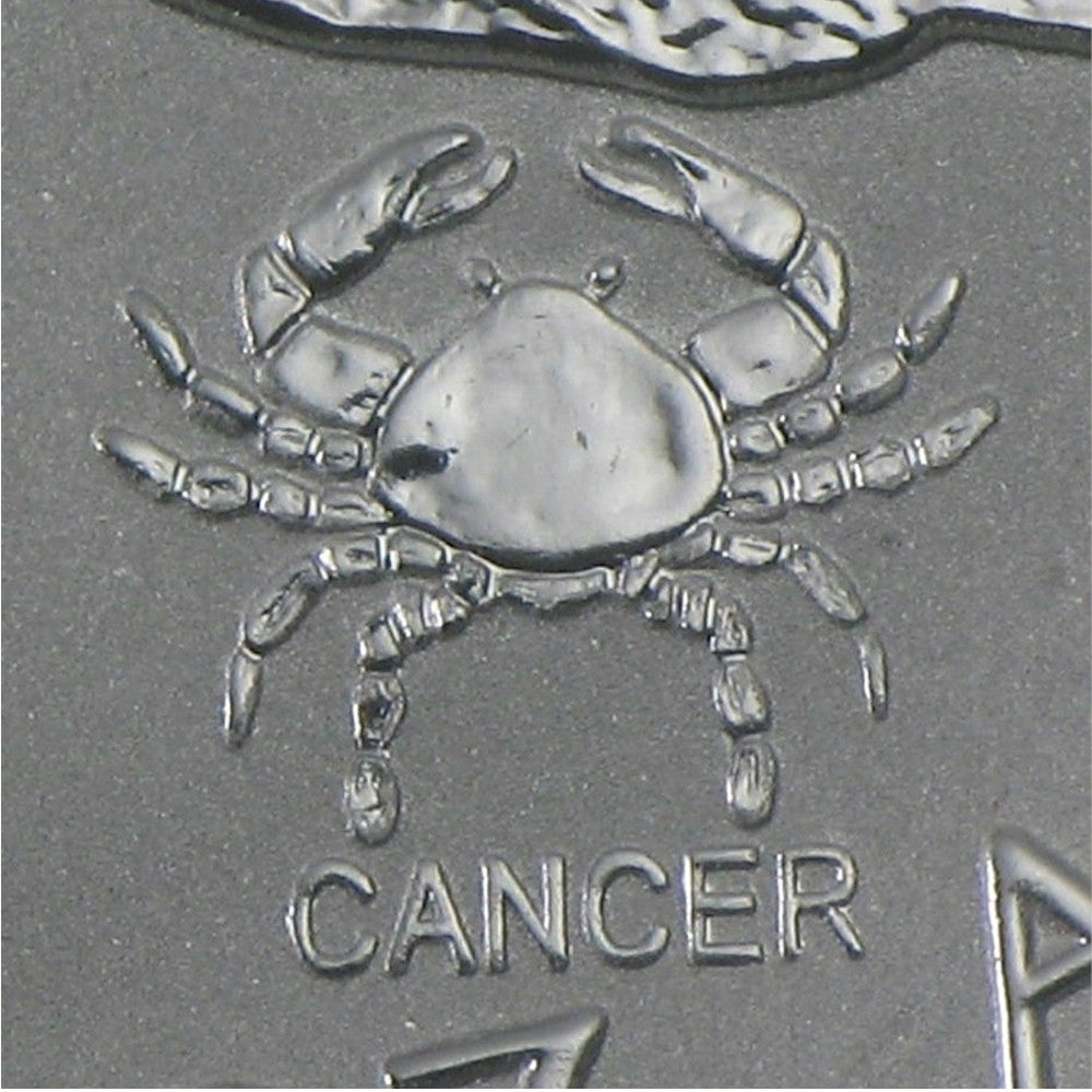 2004 Canada $5 Cancer Privy Silver Maple Leaf (TAX Exempt) Lightly Toned