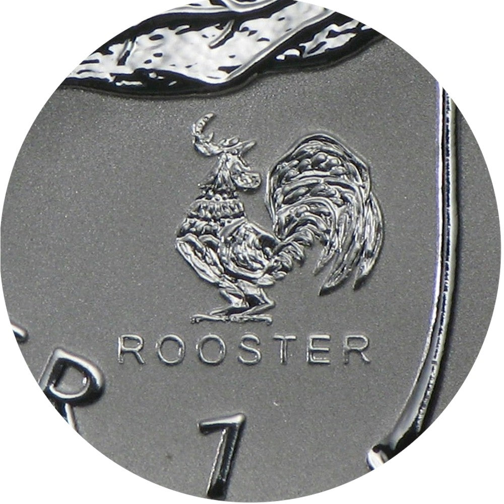 2005 Canada $5 Rooster Privy 1oz .9999 Silver Maple Leaf (TAX Exempt)