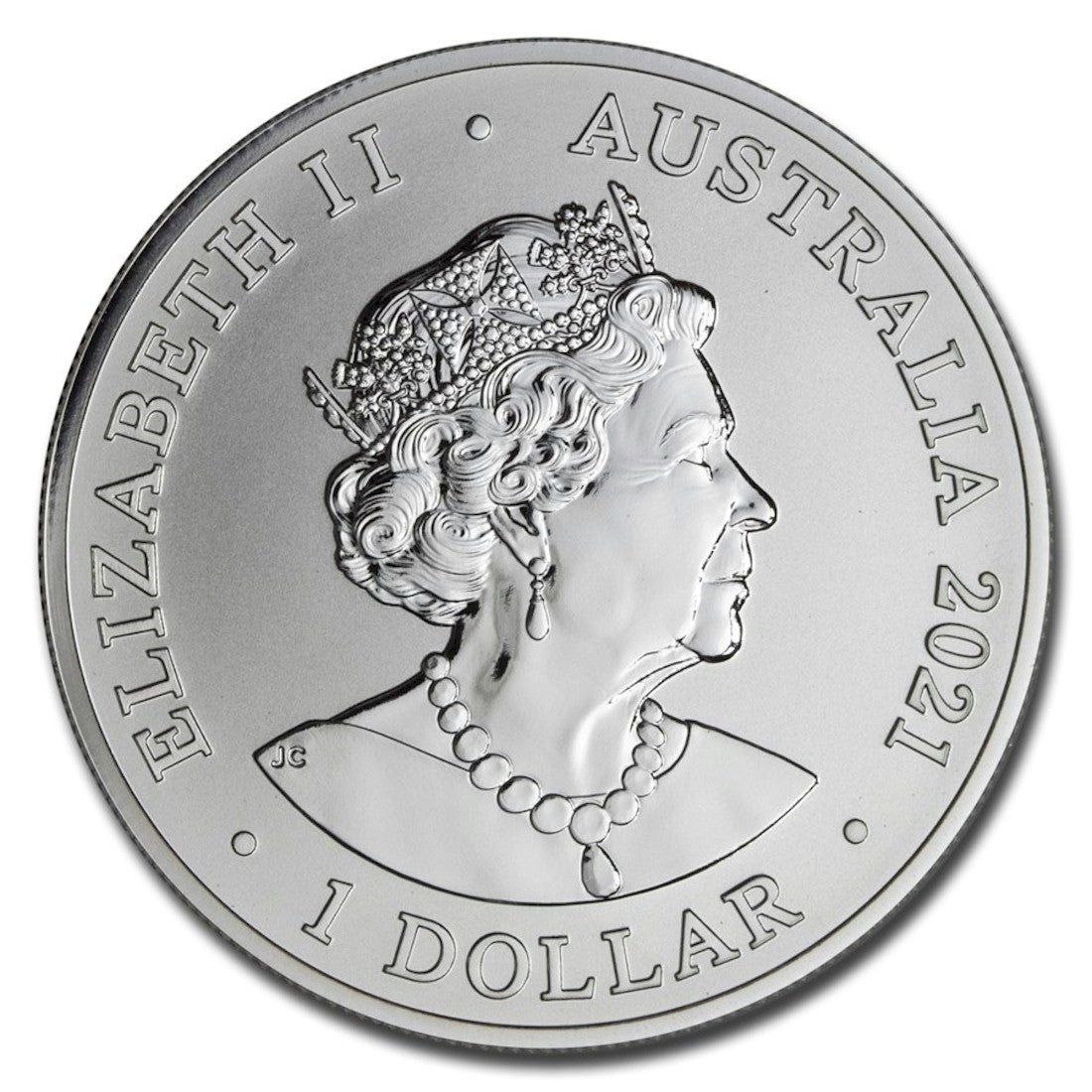 2021 Australia $1 Great White Shark 1oz .999 Silver (No Tax)
