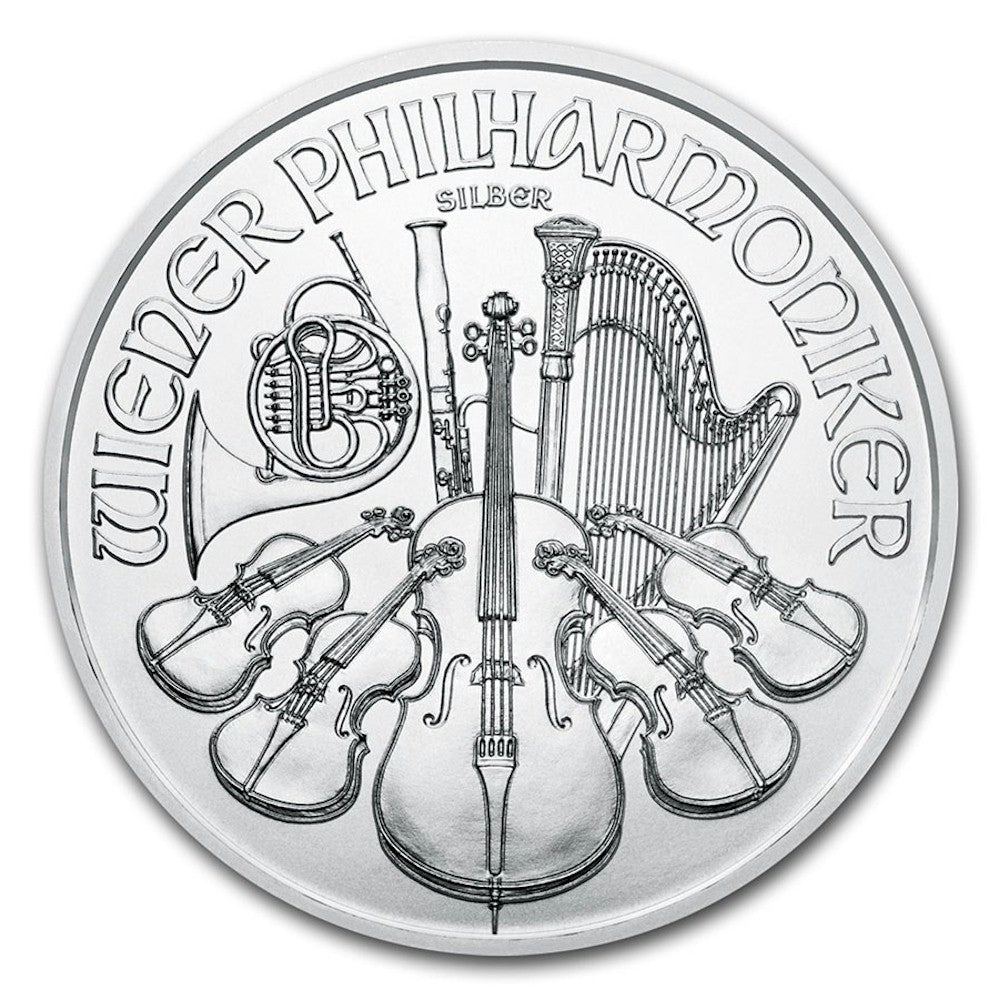2021 Austria 1.5 Euros Philharmonic 1oz. .999 Silver (No Tax)