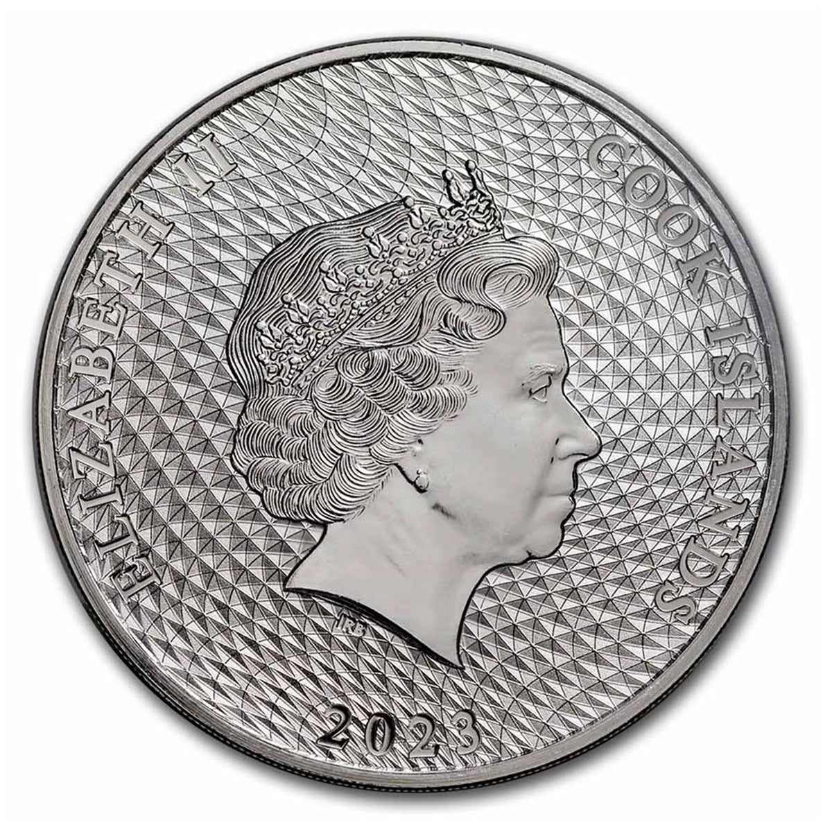 2023 Cook Islands $1 Bounty 1oz Silver Coin (No Tax) Light Toning/Hairline Scratches