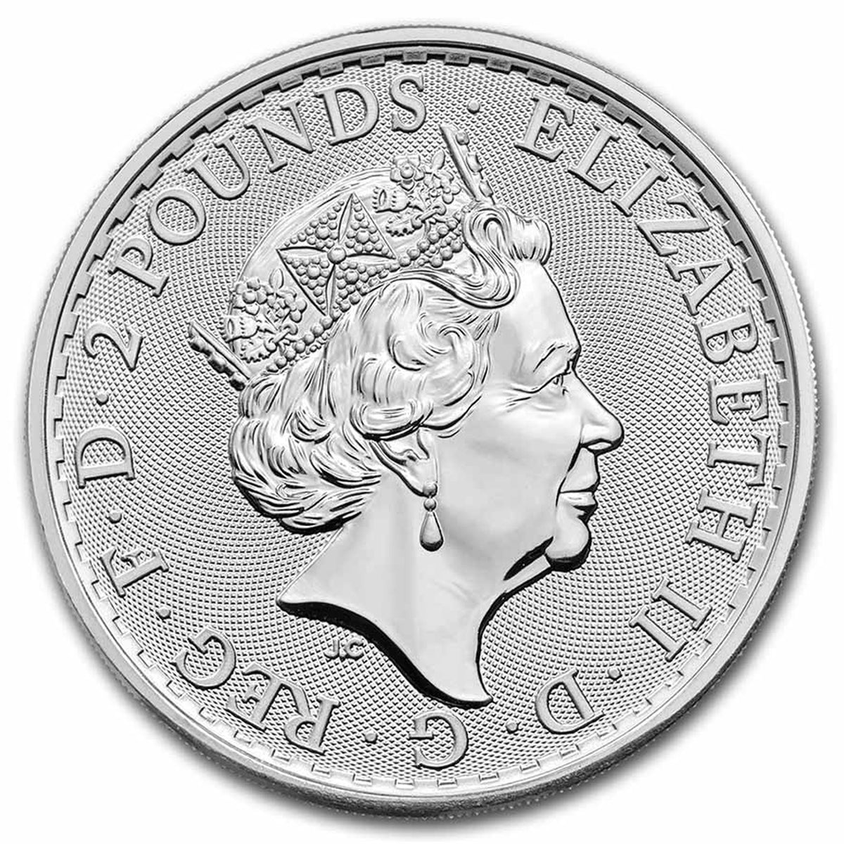 2023 GB Britannia 1oz .999 Silver (No Tax) Queen Elizabeth II Effigy - Lightly Toned