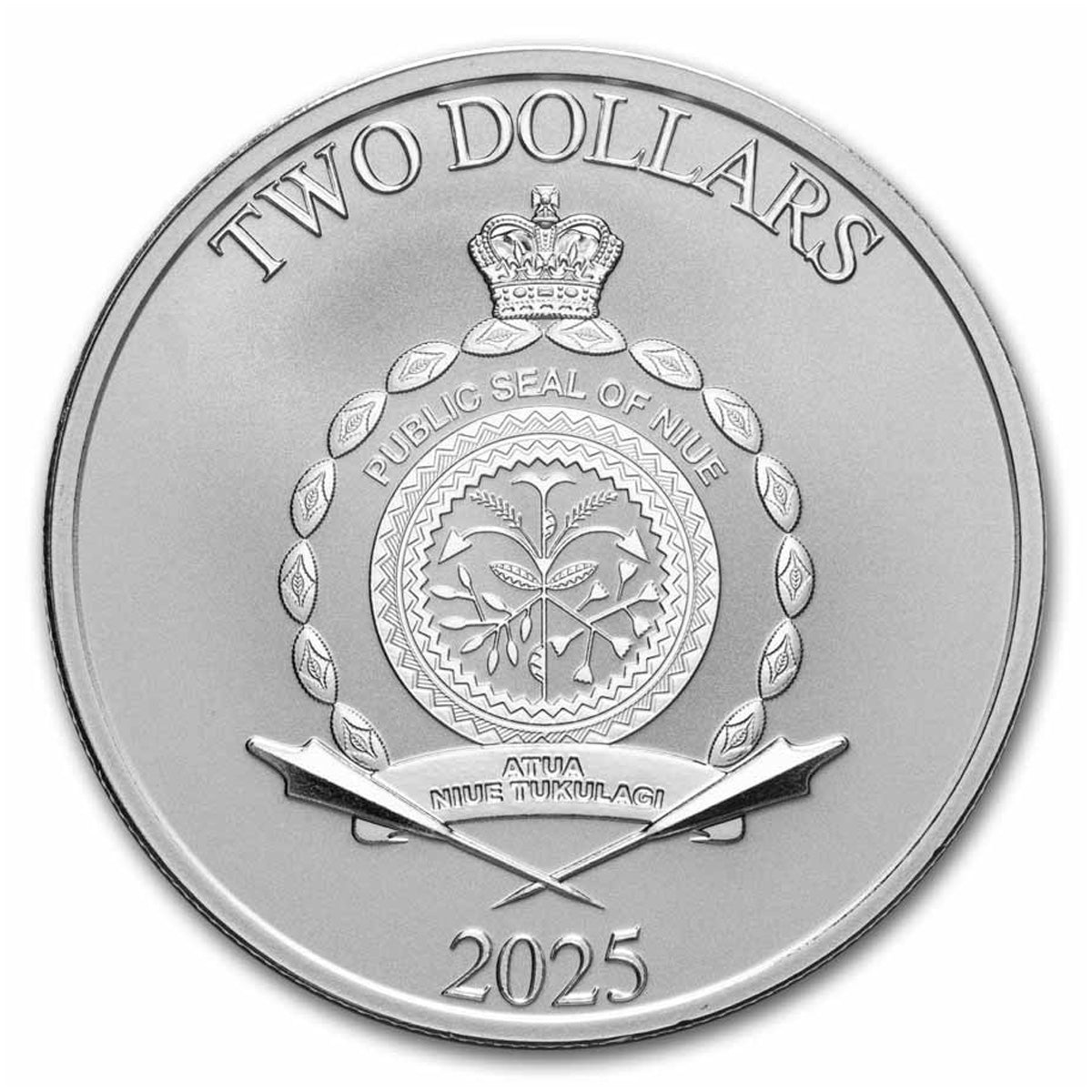 2025 Niue $2 Star Wars: Luke Skywalker 1oz .999 Silver (Tax Exempt)