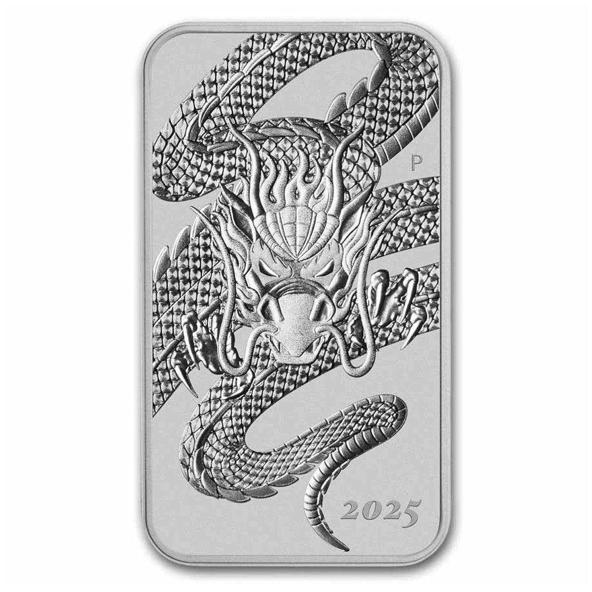2025 Australia $1 Dragon Rectangular Coin 1oz .9999 Silver (No Tax)