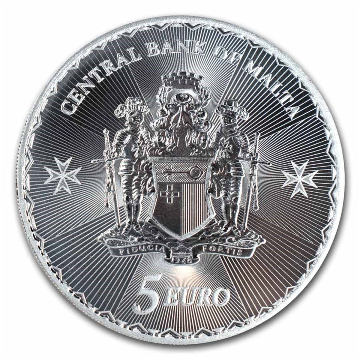 2025 Malta €5 Maltese Cross BU 1oz .999 Silver Coin (No Tax)