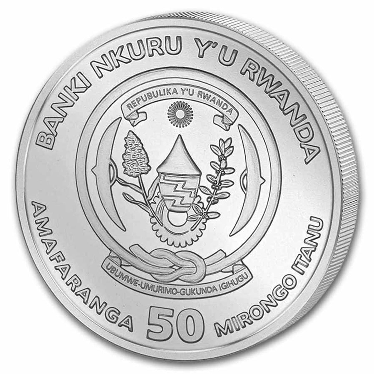 2026 Rwanda 50 RWF Francs Lunar Year of the Horse 1oz. .999 Silver (No Tax)