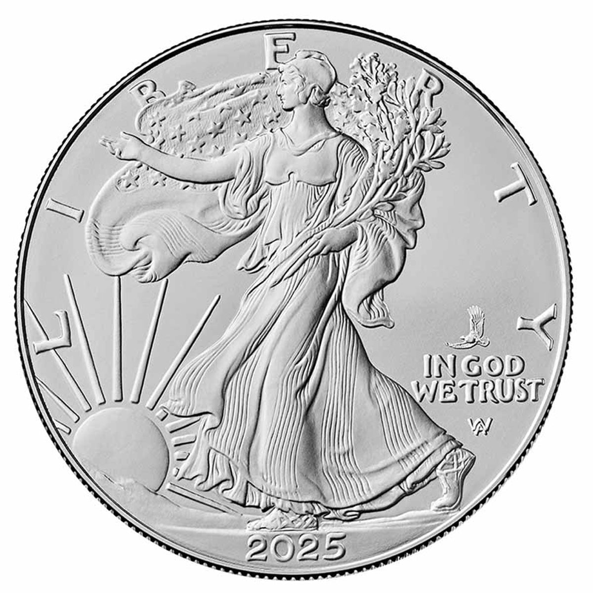2025 USA $1 American Eagle w Privy Eagle 1oz Silver (No Tax)