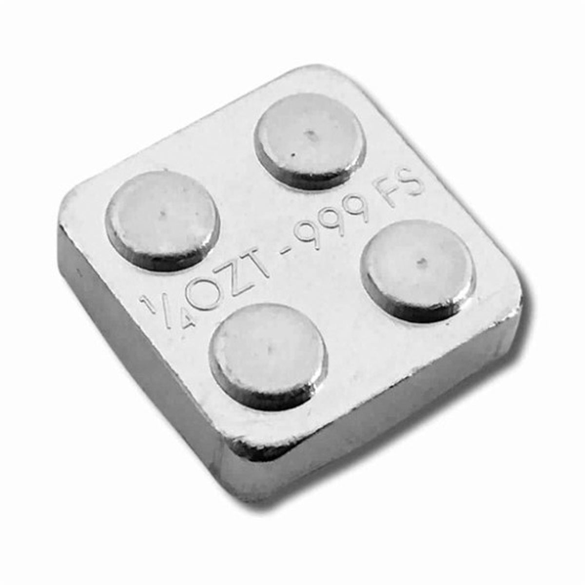 Monarch Building Block (Cube) 1/4oz .999 Fine Silver Bar (No Tax)