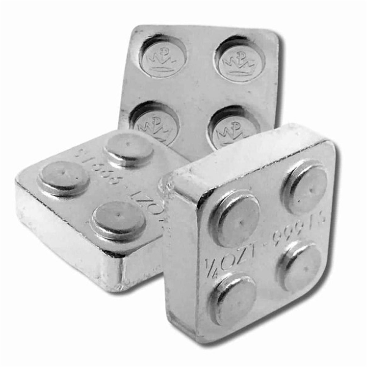 Monarch Building Block (Cube) 1/4oz .999 Fine Silver Bar (No Tax)
