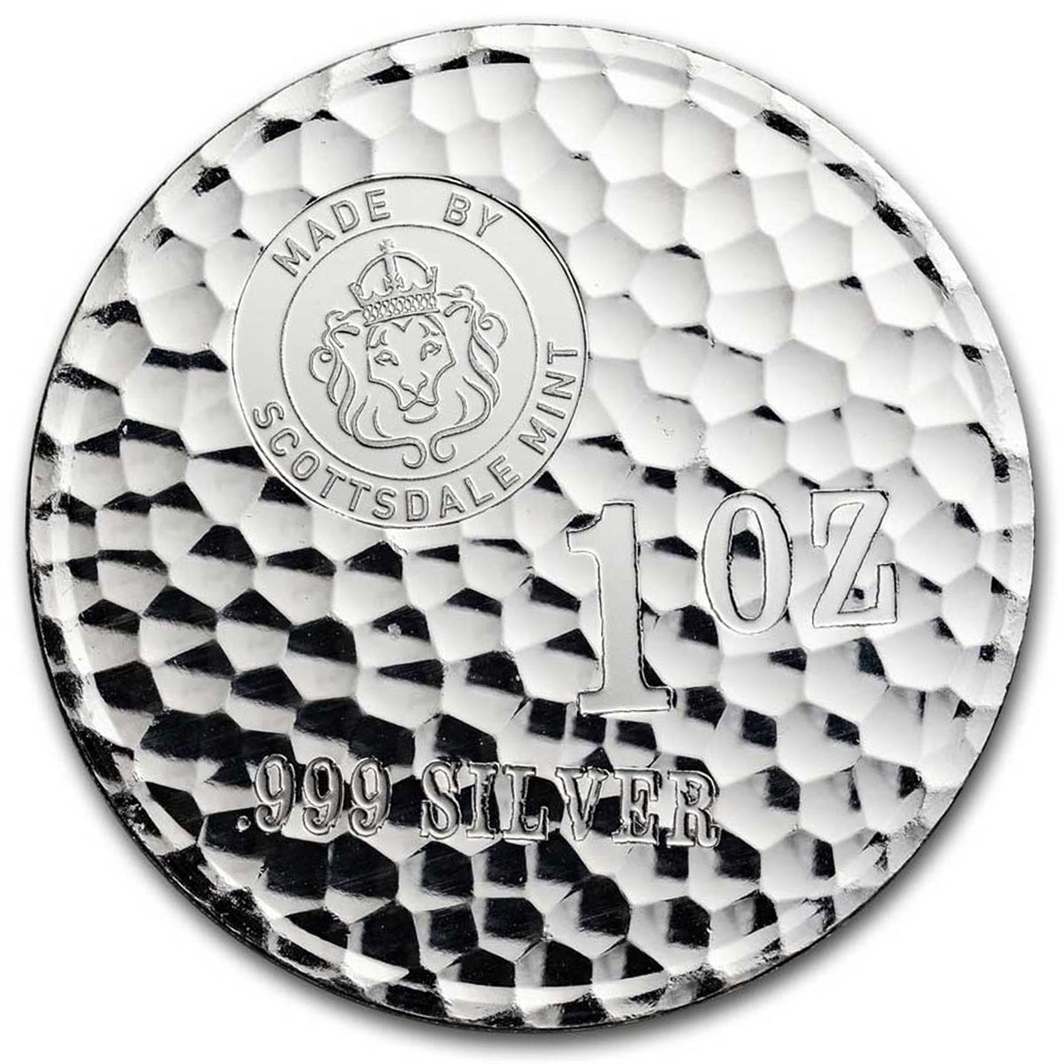 Scottsdale Mint Tombstone Hammered 1oz .999 Silver Round (No Tax)