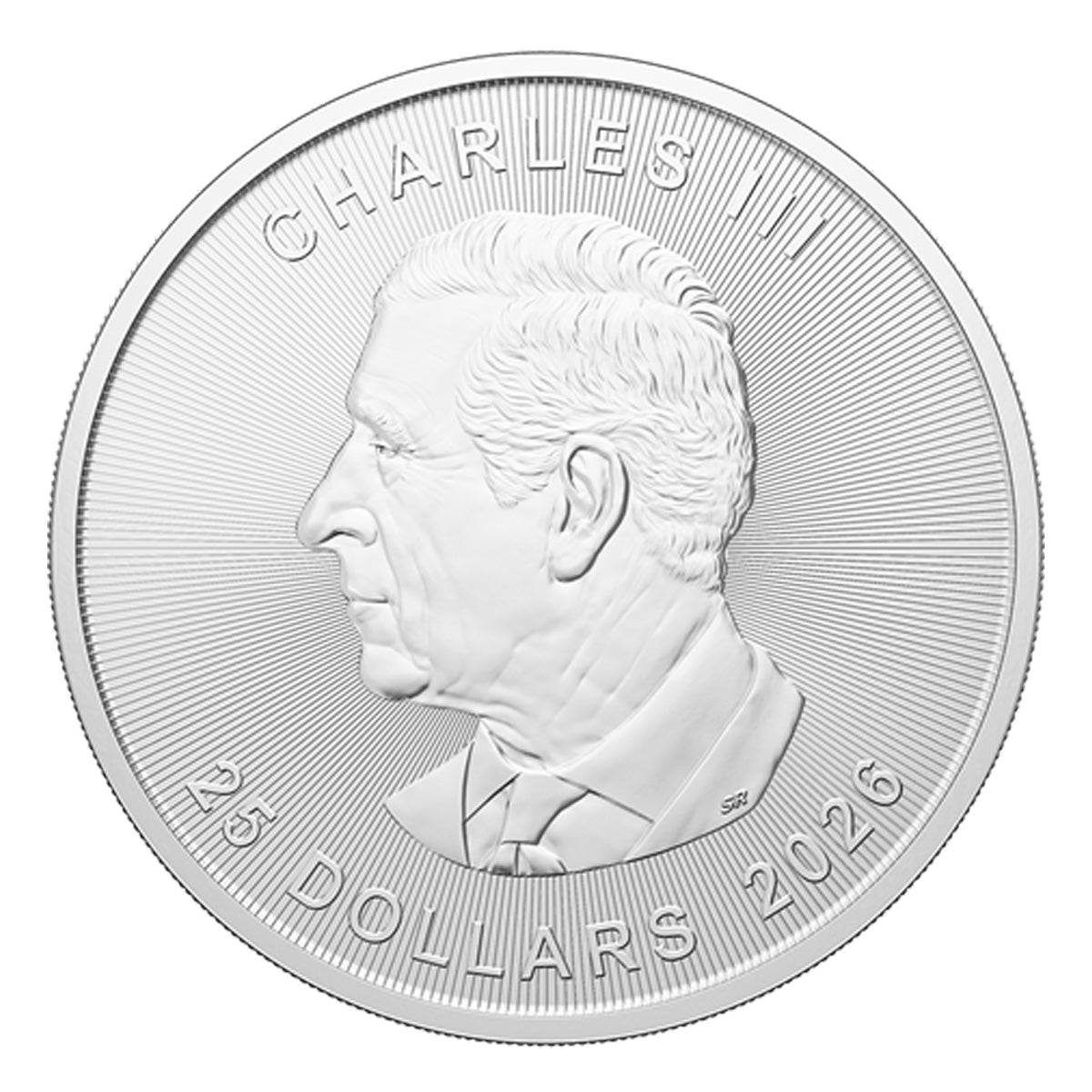 2026 Canada $25 Grand Maple 5oz .9999 Fine Silver Coin (No Tax)