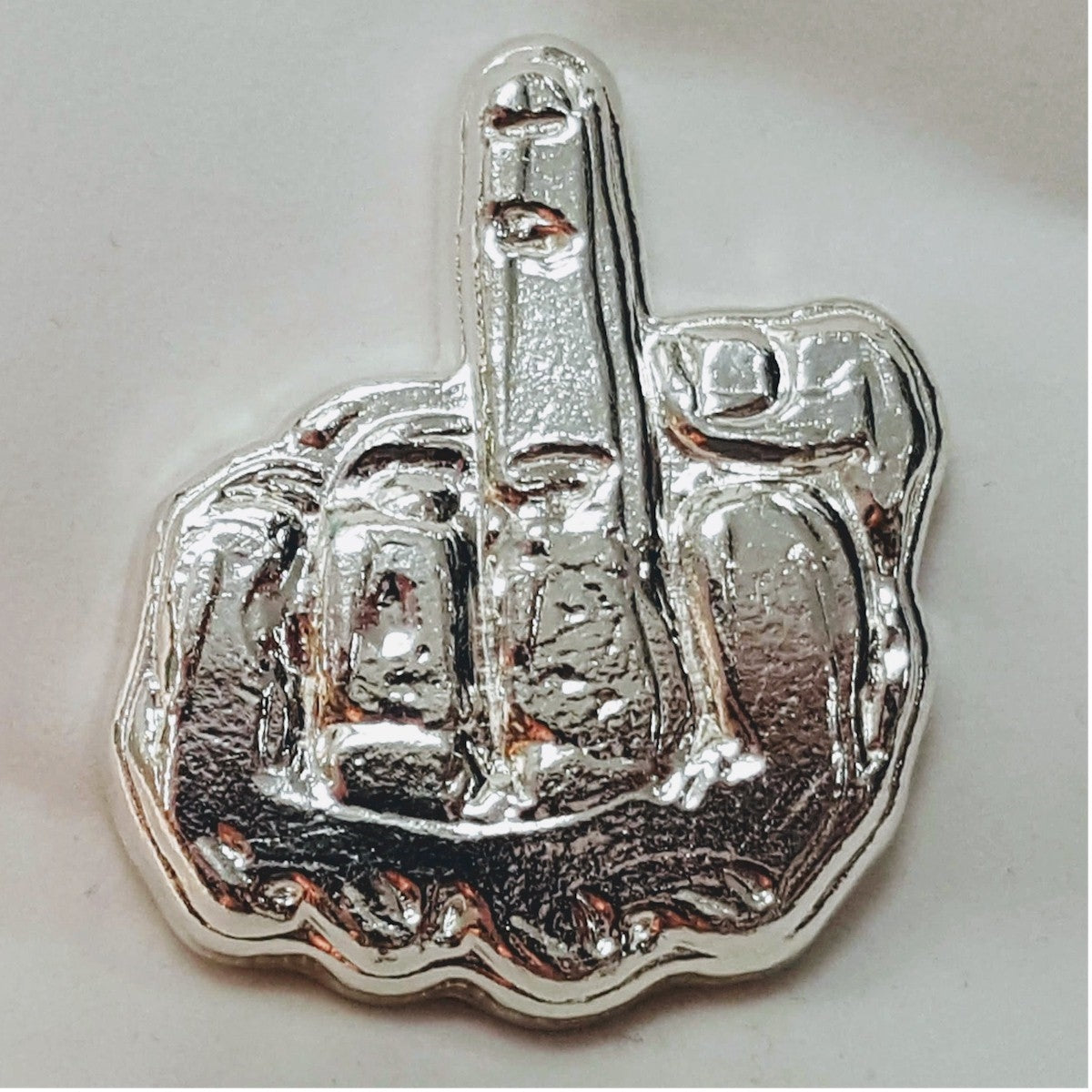 Beaver Bullion Middle Finger 3oz. Fine Silver (No Tax) Minor Rubbing