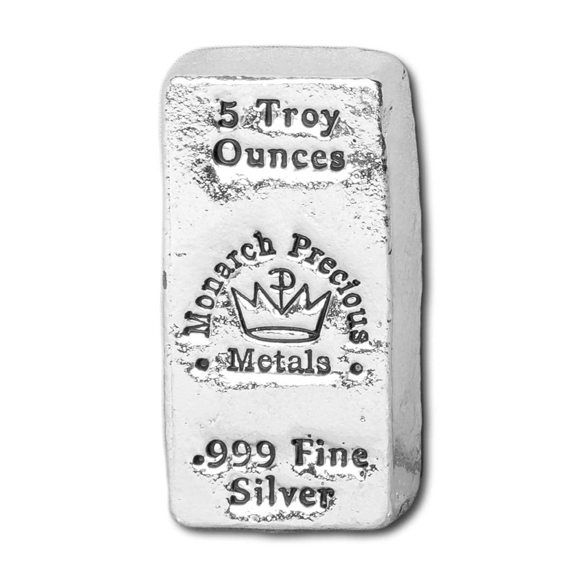 Monarch Hand Poured 5oz .999 Silver Bar (No Tax) Toning/Scratches