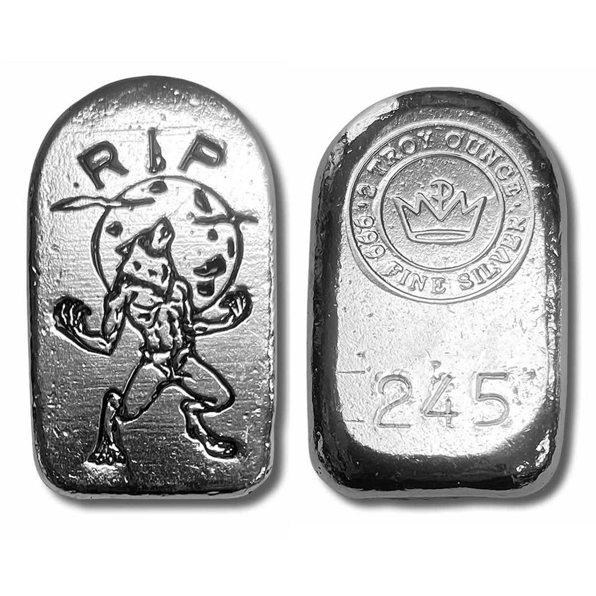 Monarch Werewolf Tombstone 2oz .999 Silver (No Tax) Limited Mintage - May have toning