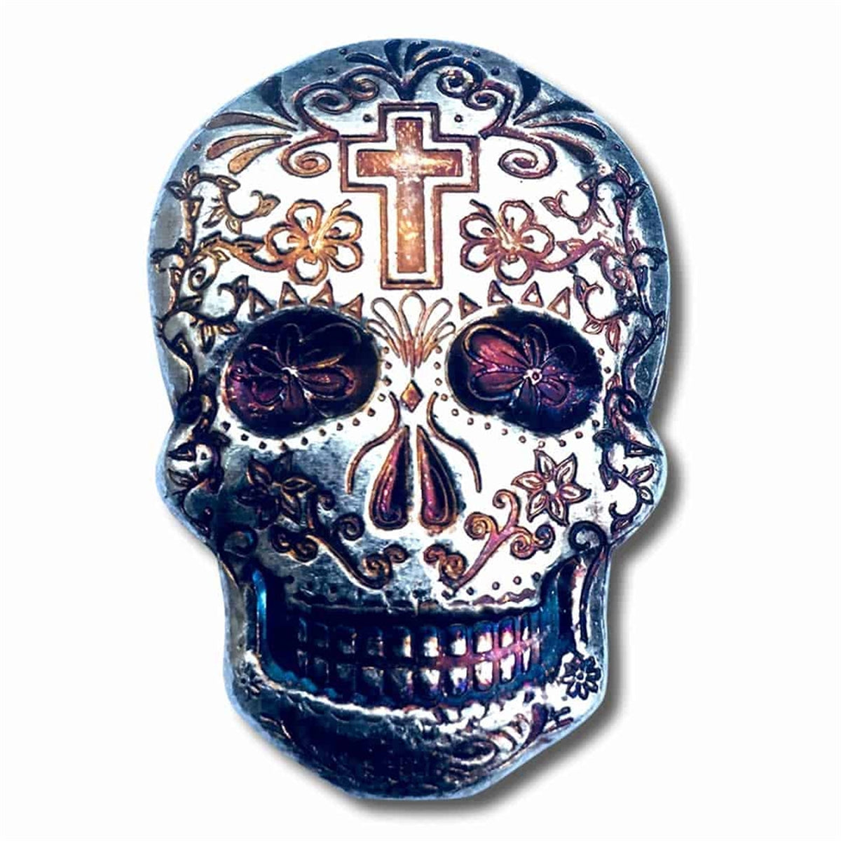 Monarch Day of the Dead 2oz Multi-Coloured Silver Sugar