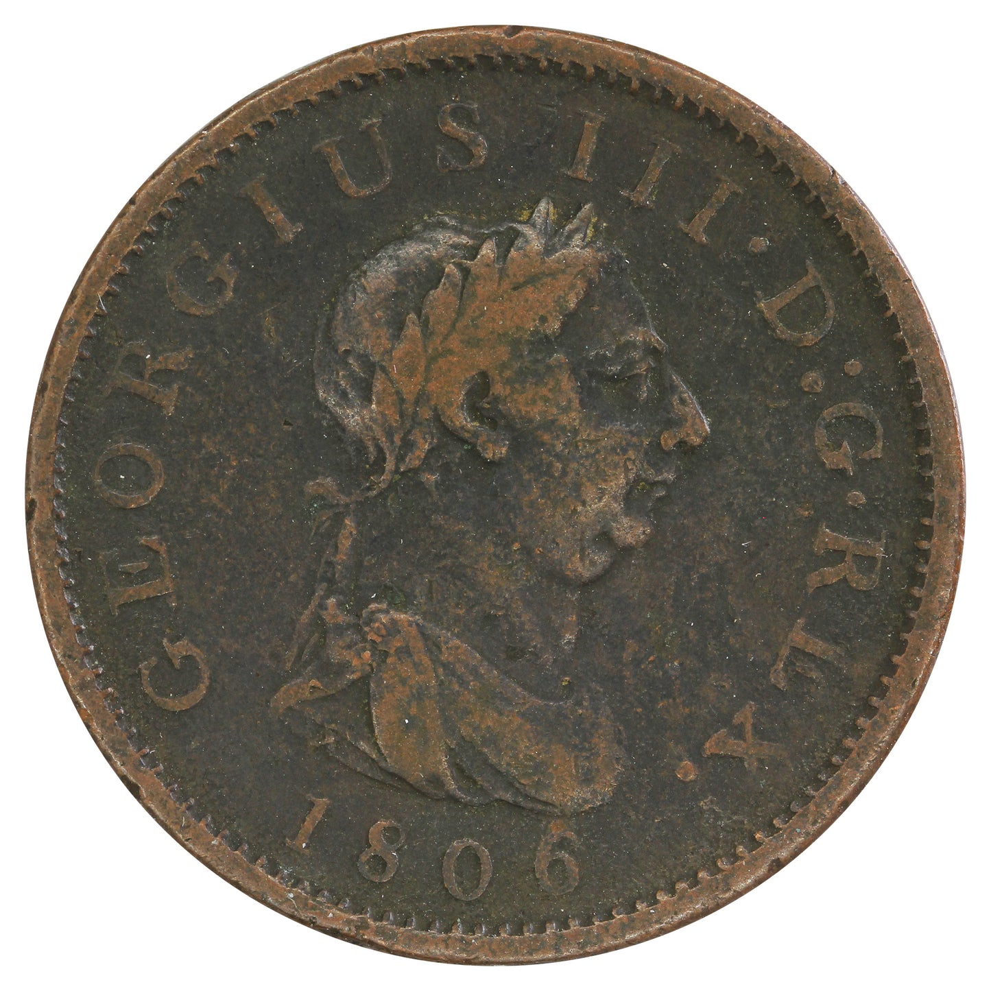 Great Britain 1806 Penny F-VF (F15)