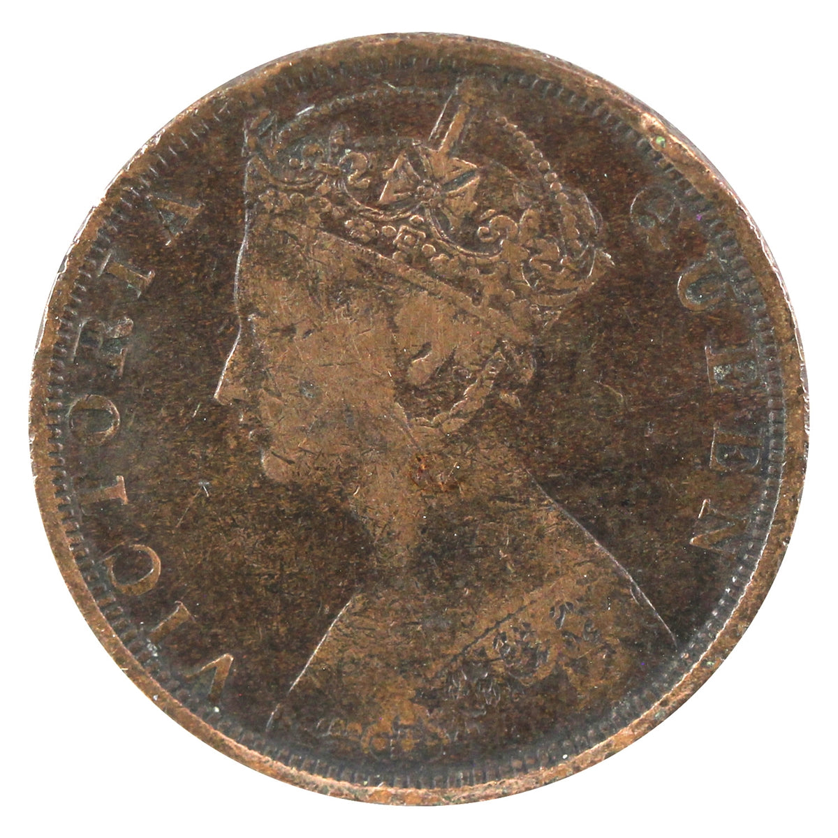 Hong Kong 1901 Cent VF-EF (VF30)