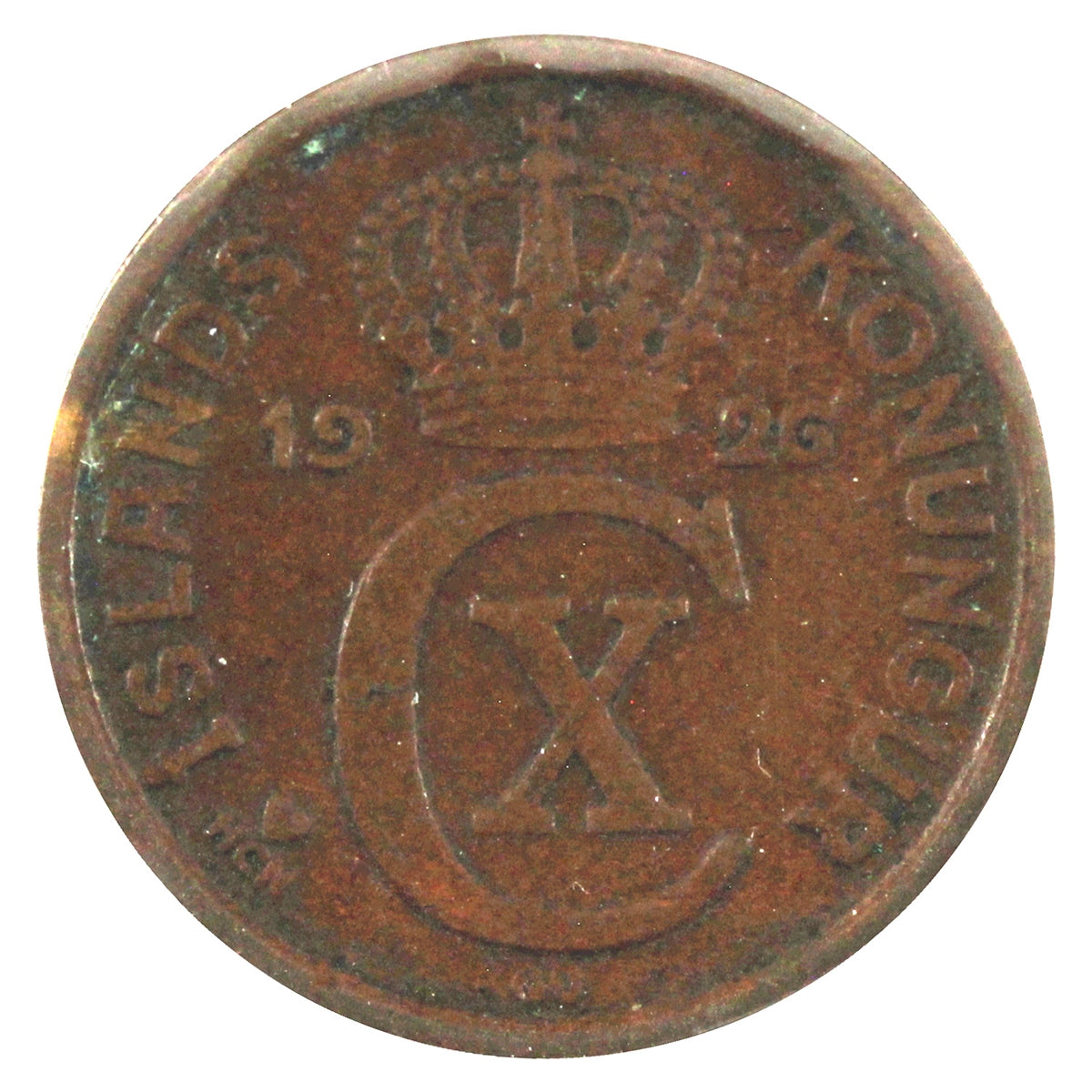 Iceland 1926HCNGJ 5 Aurar VF-EF (VF30)