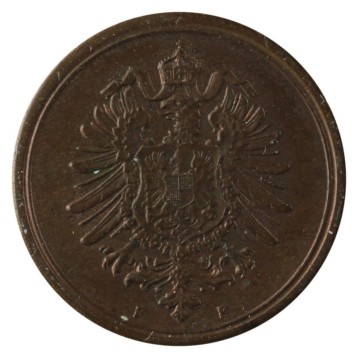 German Empire 1889F Pfennig Uncirculated (MS60)