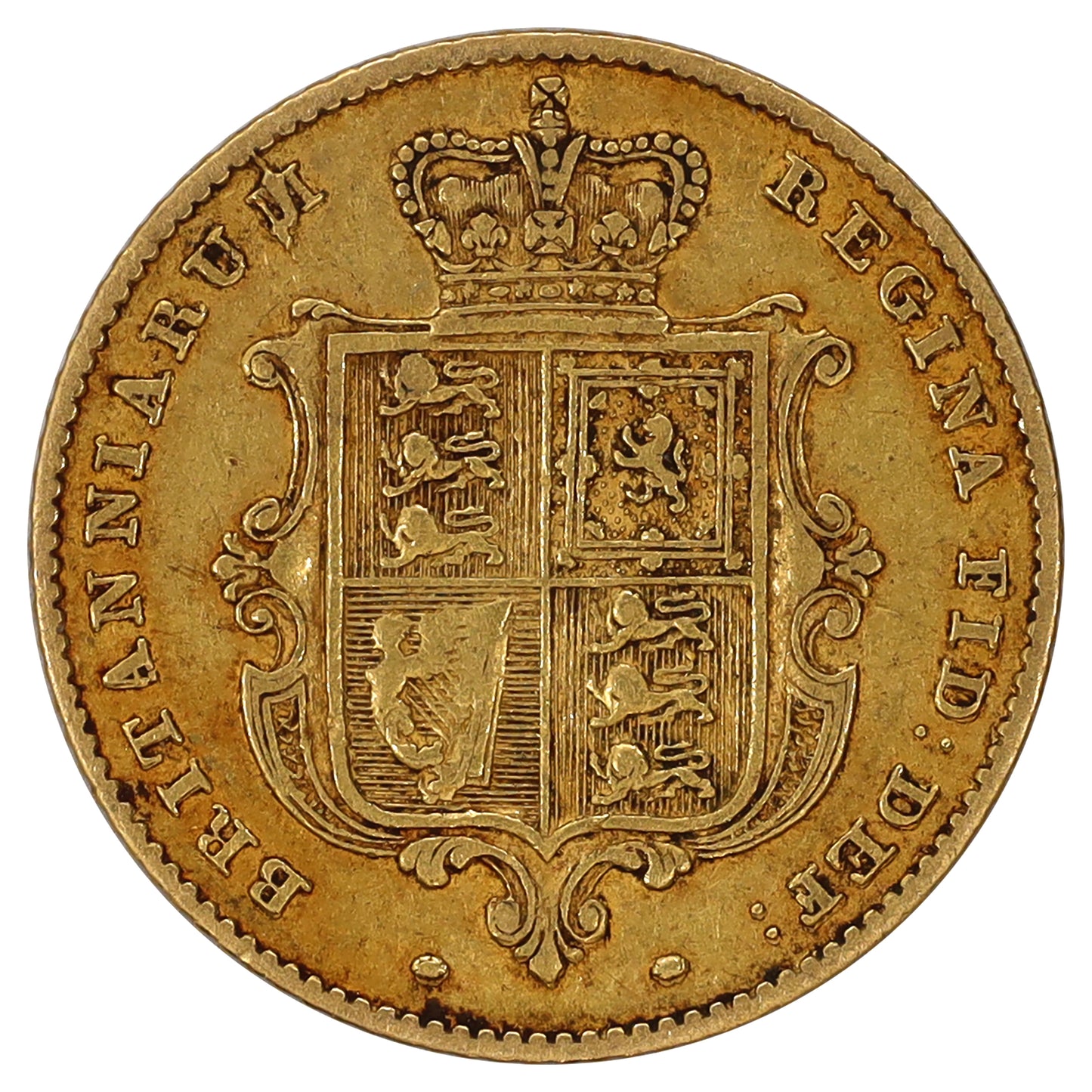 Great Britain 1842 Gold 1/2 Sovereign