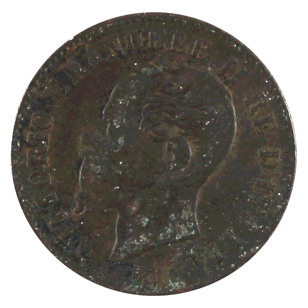 Italy 1861M 2 Centesimi Extra Fine (EF40)