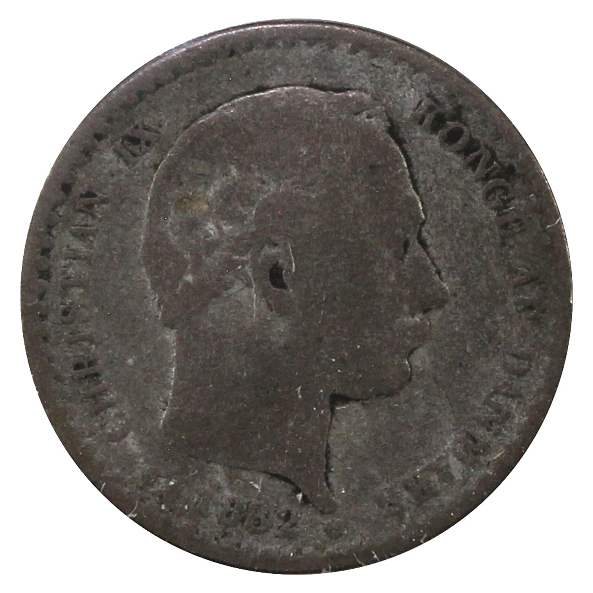 Denmark 1882HCS 10 Ore Fine (F12)