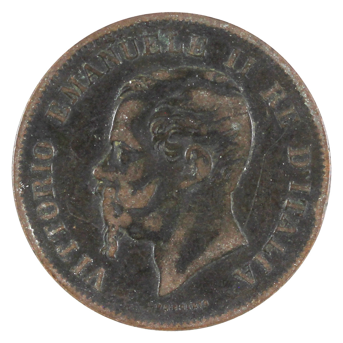 Italy 1861M 5 Centesimi Extra Fine (EF40)
