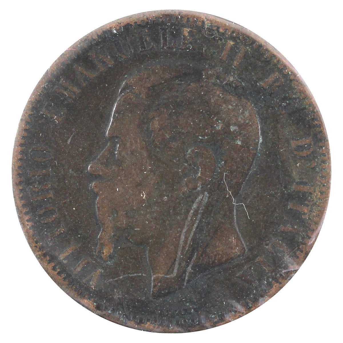 Italy 1866M 10 Centesimi Very Fine (VF20)
