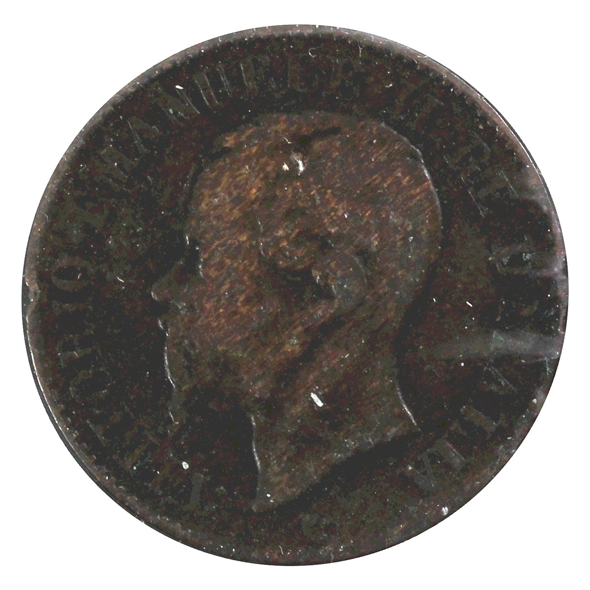 Italy 1867M 2 Centesimi VF-EF (VF30)