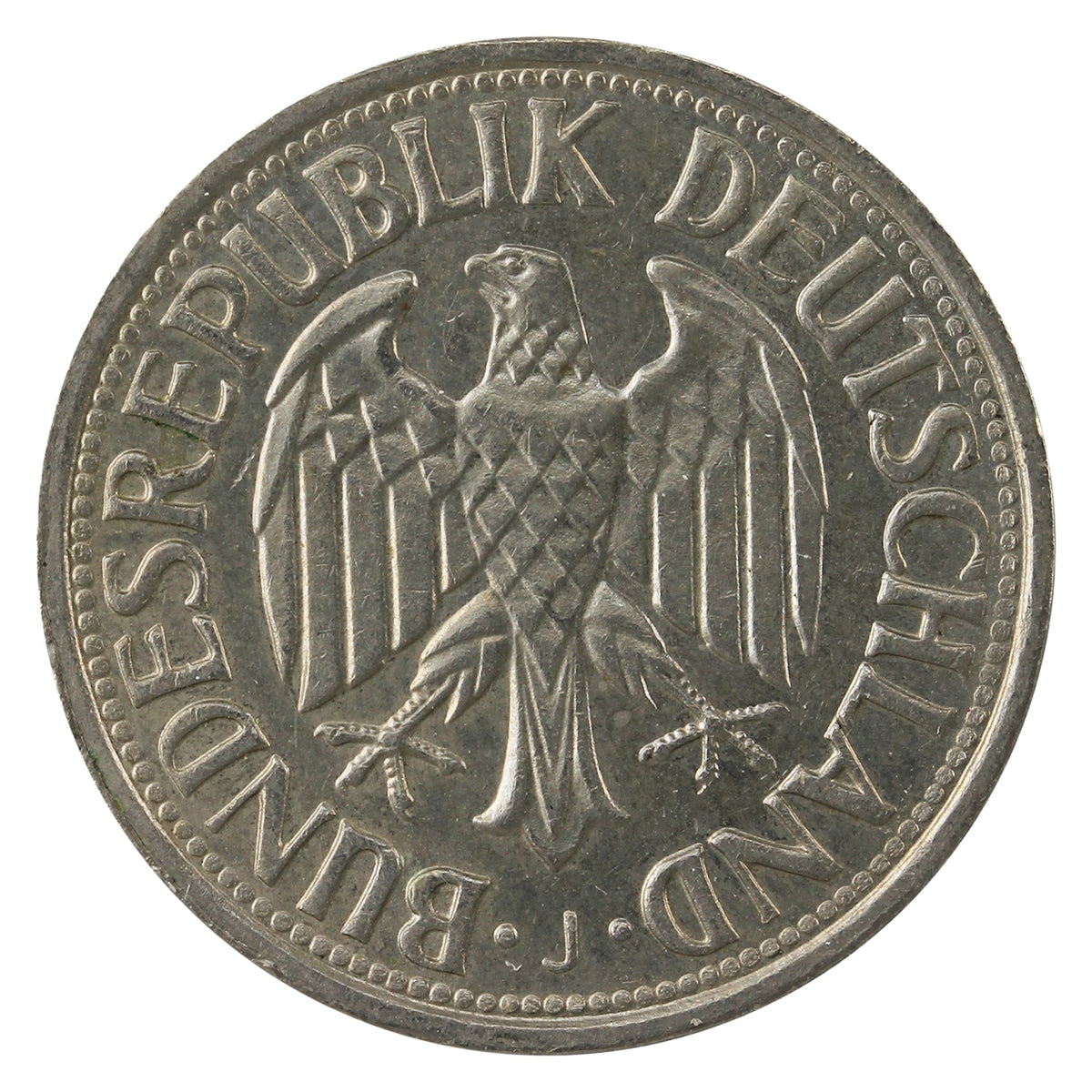 Germany 1969J Mark Almost Uncirculated (AU50)
