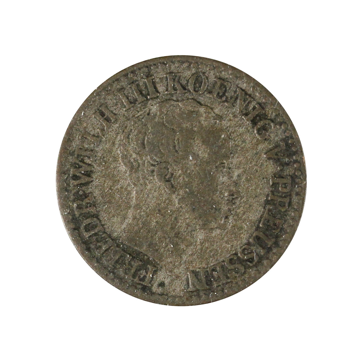 German States 1822A Prussia 1/2 Groshen VF-EF (VF30)