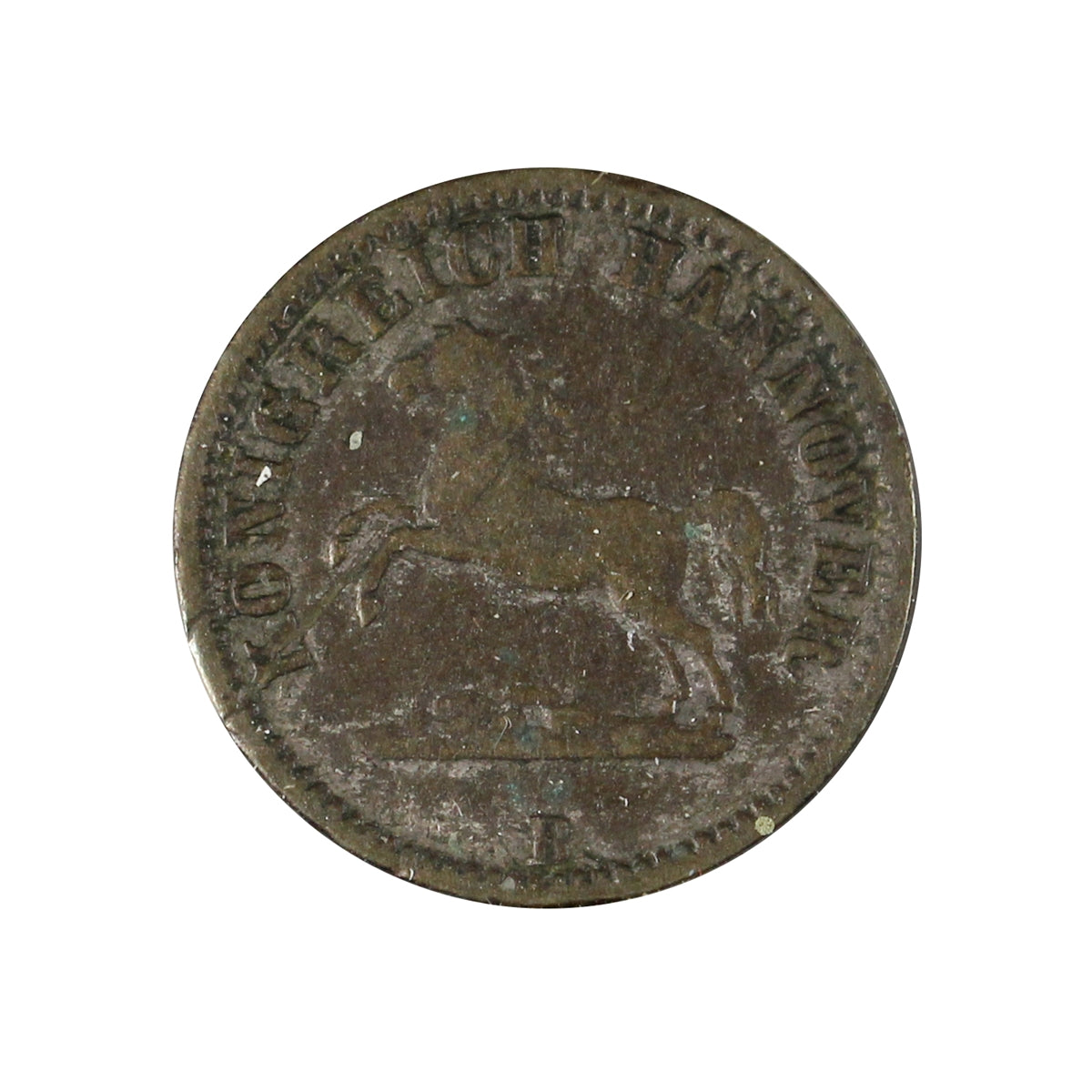 German States 1861B Hannover 1/2 Groschen VF-EF (VF30)