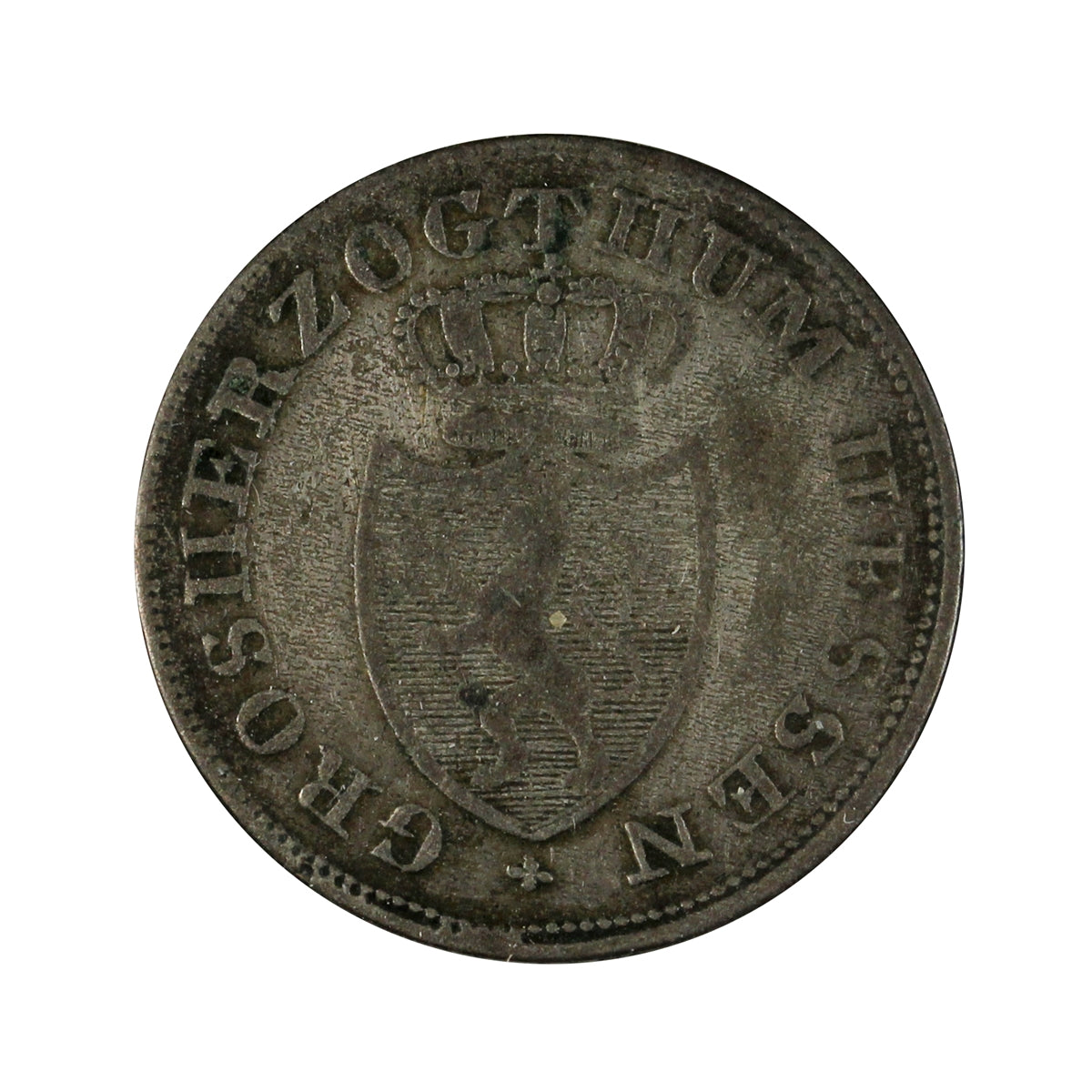 German States 1827 Hesse 6 Kreuzer VF-EF (VF30)