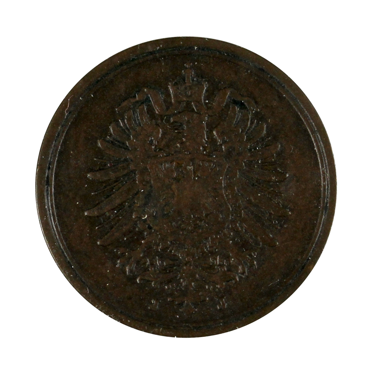 German Empire 1875J Pfennig Extra Fine (EF-40)