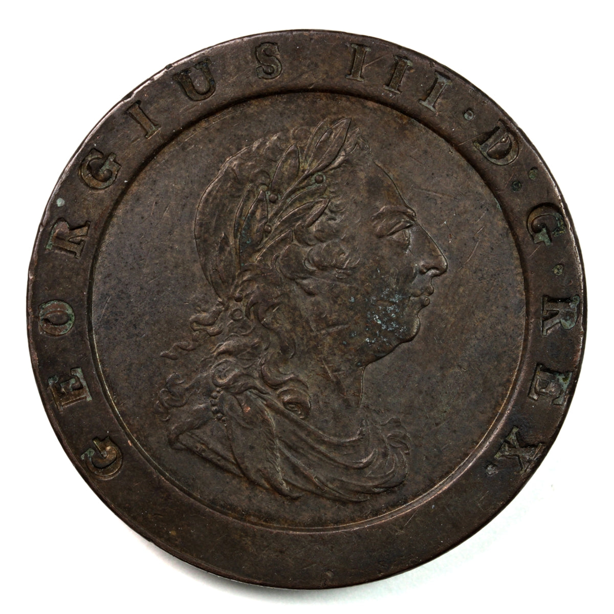 Great Britain 1797 George III 2 Pence Extra Fine (EF40) (L)