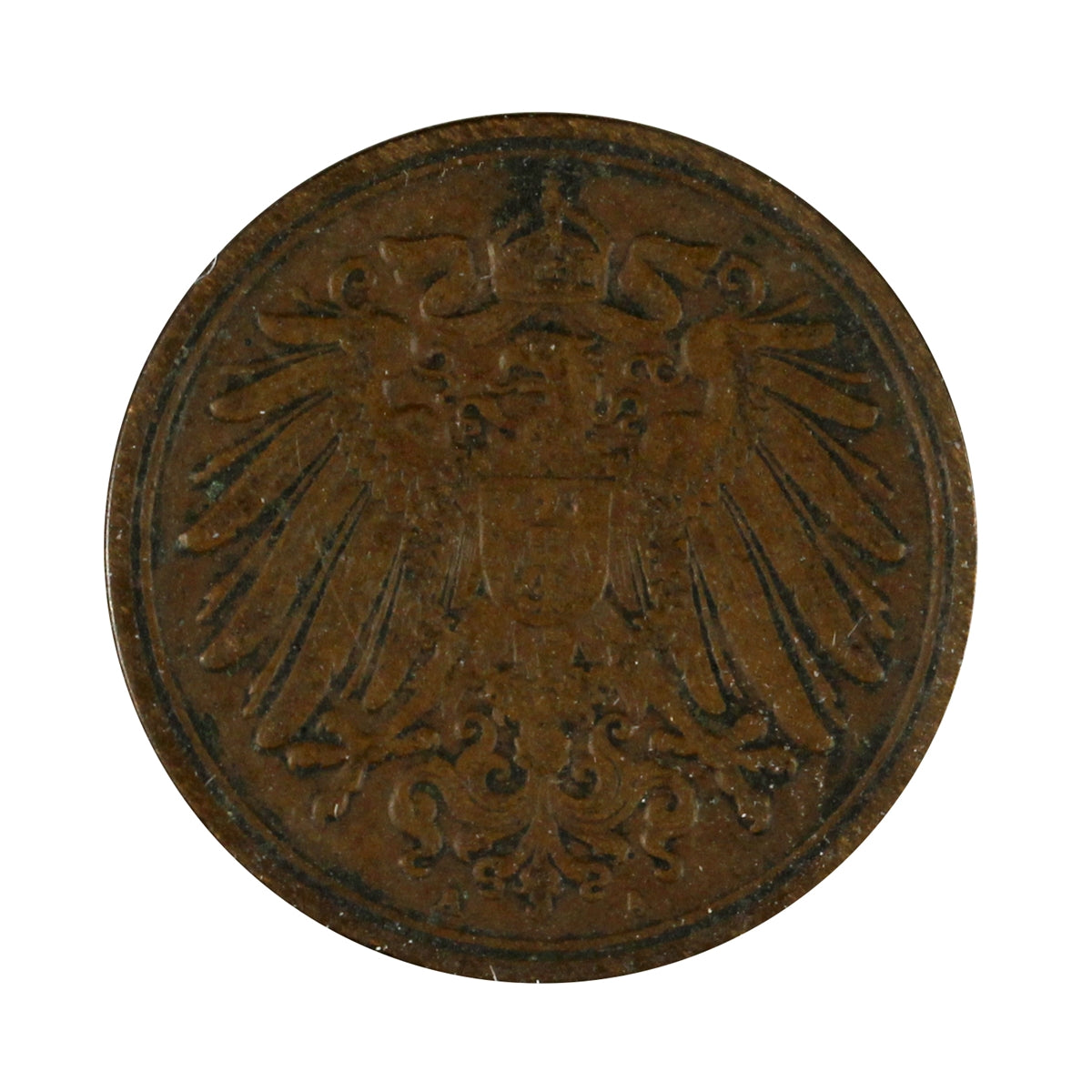 German Empire 1897A Pfennig Extra Fine (EF40)