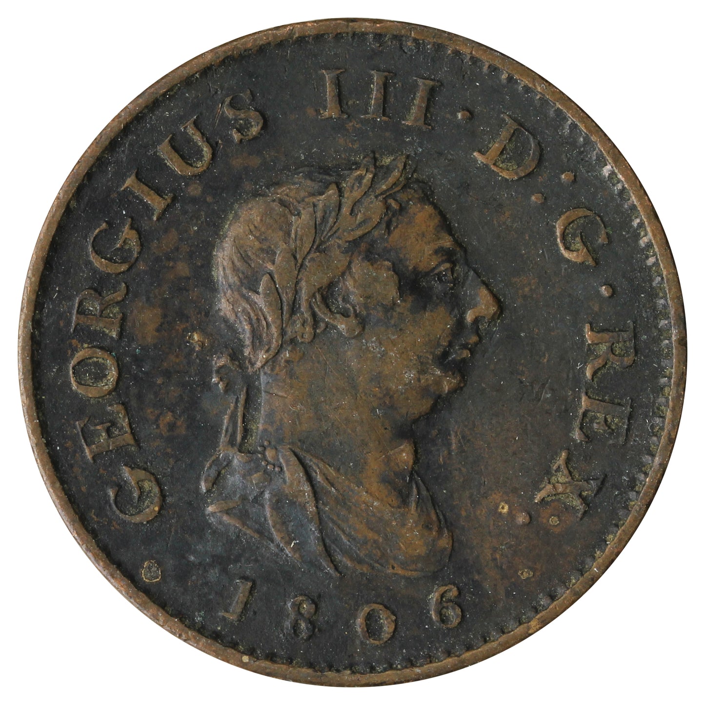 Great Britain 1806 George III Farthing Very Fine (VF20)