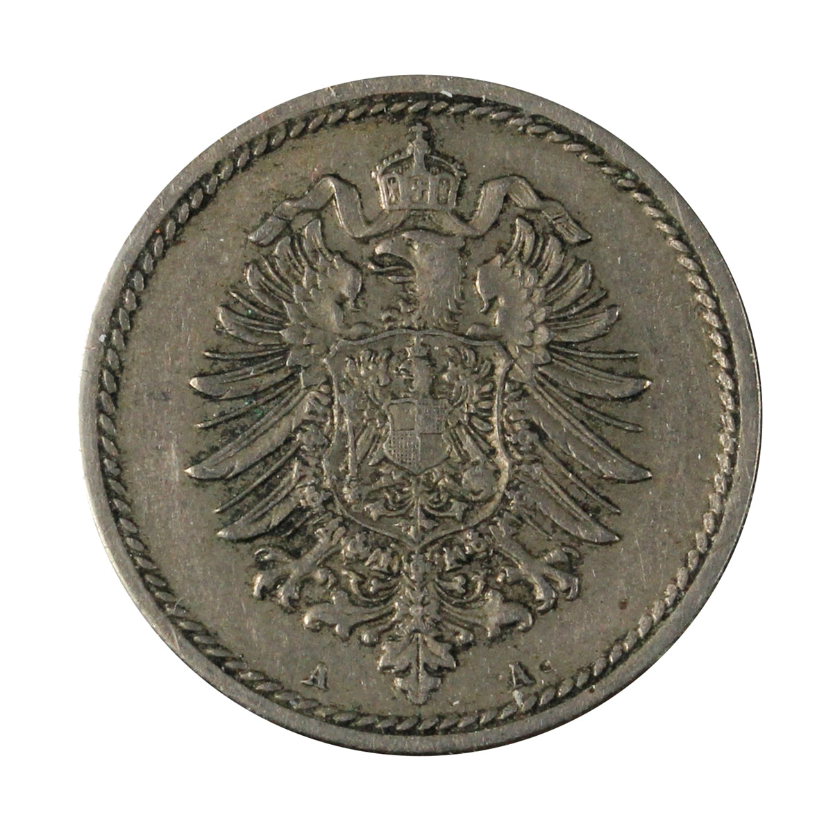 German Empire 1875A 5 Pfennig Extra Fine (EF40)