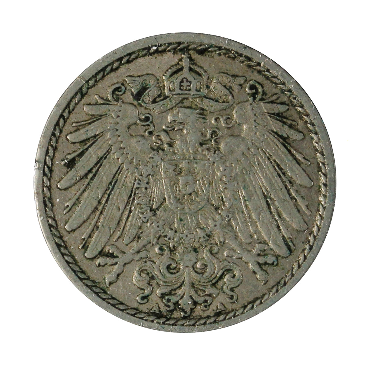 German Empire 1891A 5 Pfennig Extra Fine (EF40)