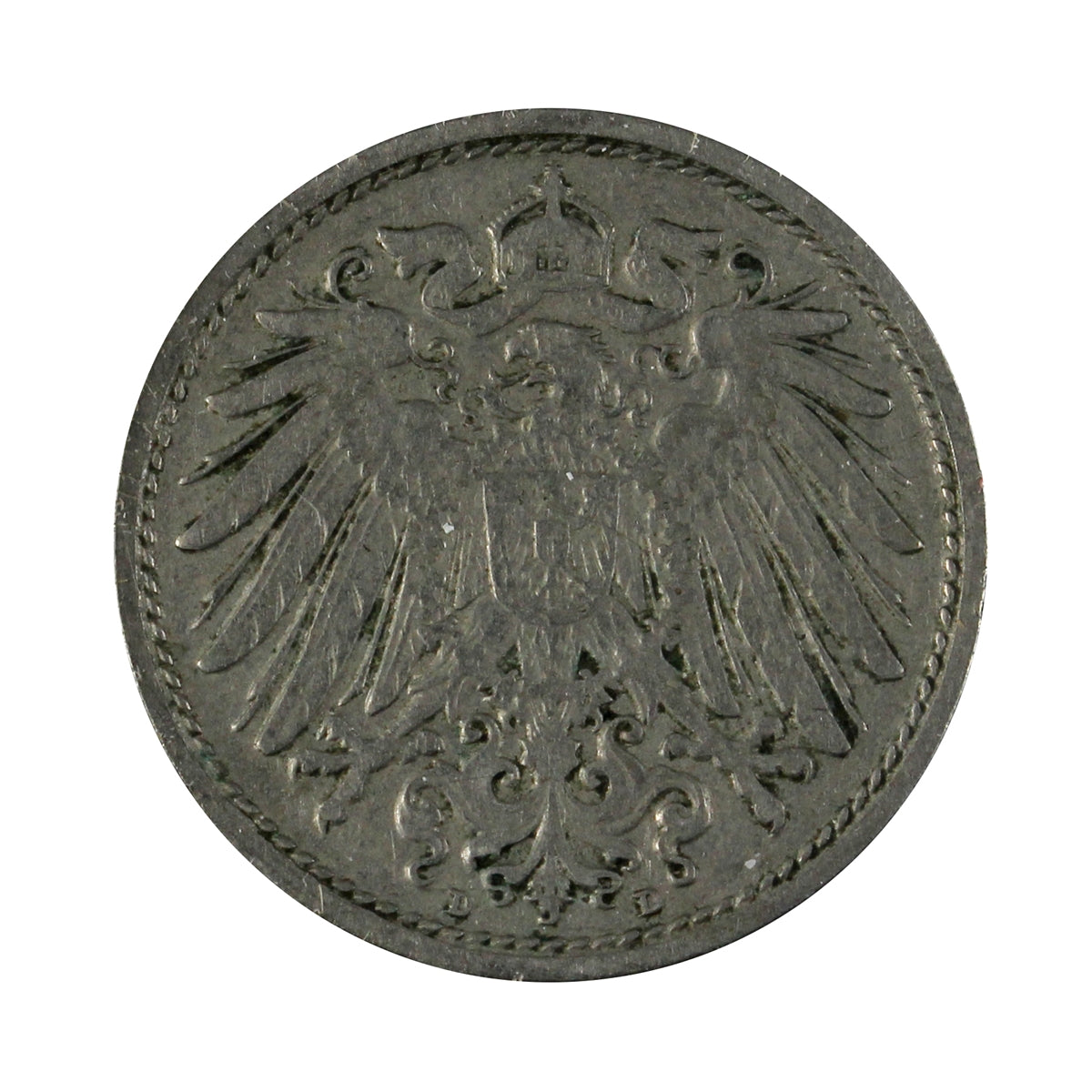 German Empire 1901D 10 Pfennig Extra Fine (EF40)