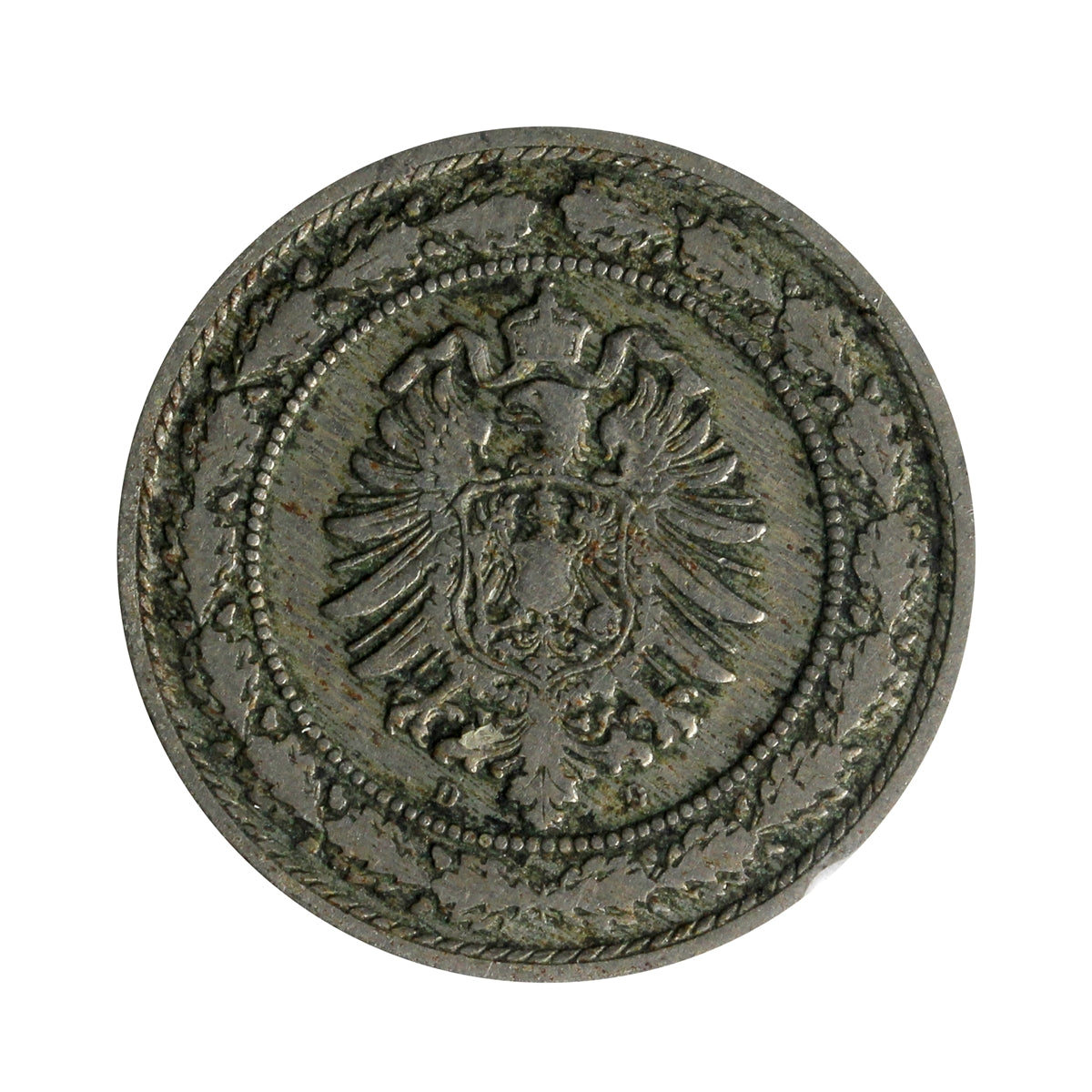 German Empire 1888D 20 Pfennig VF-EF (VF30)