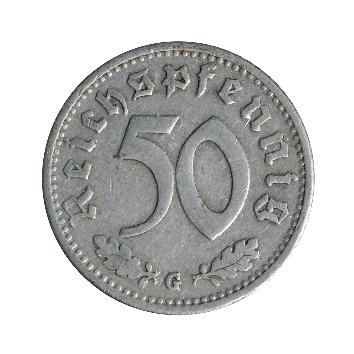 German Third Reich 1939G 50 Pfennig Very Fine (VF20)