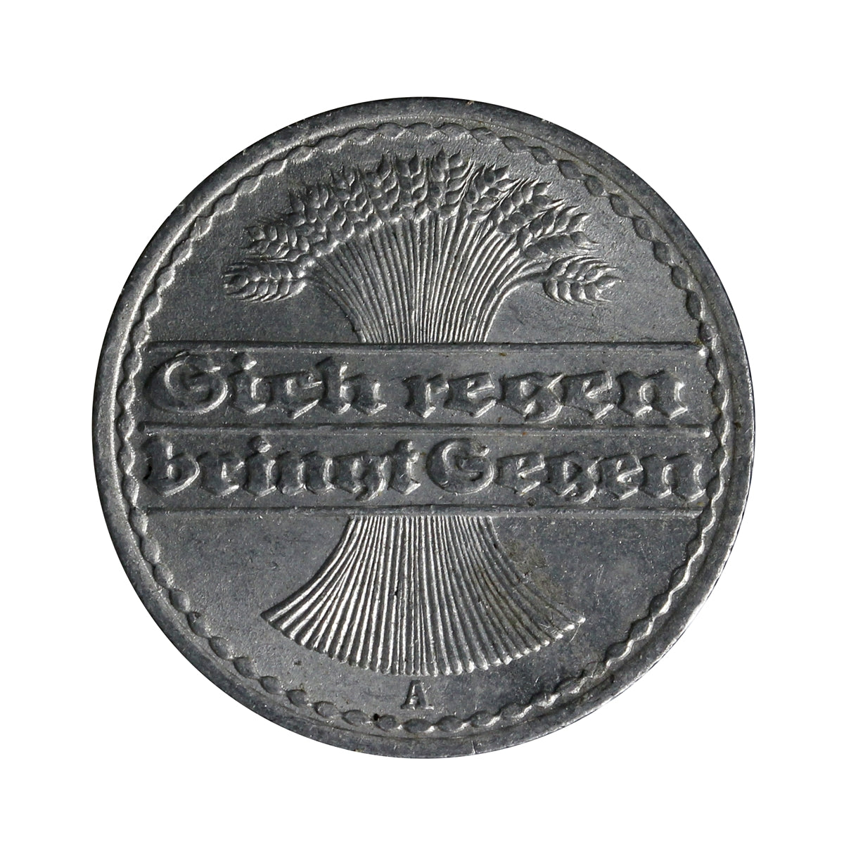 German Weimar Republic 1919A 50 Pfennig Almost Uncirculated (AU50)