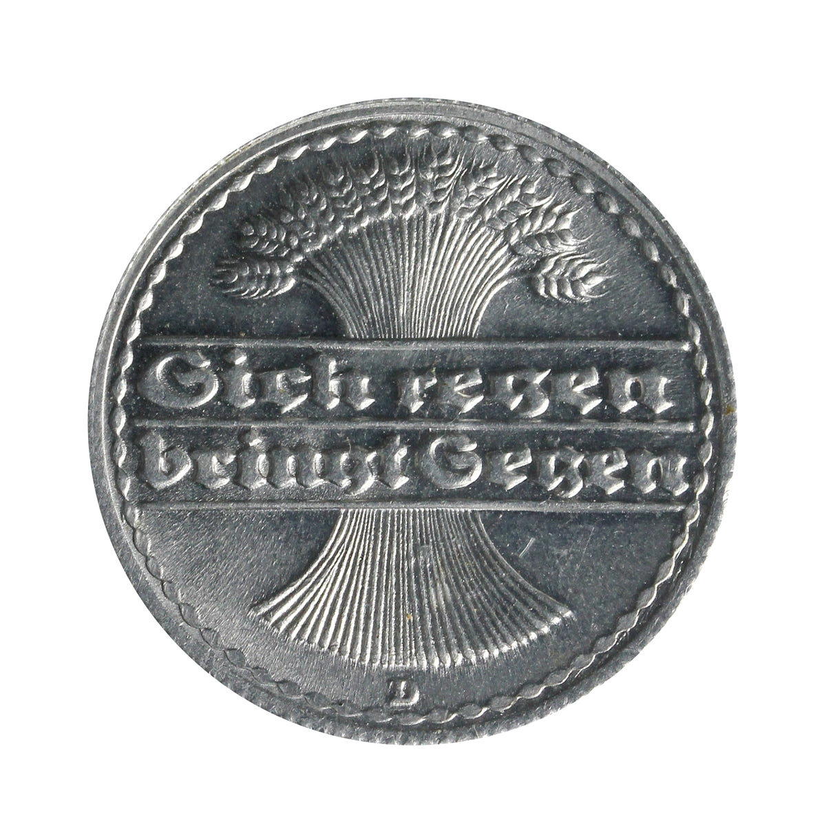 German Weimar Republic 1920D 50 Pfennig Uncirculated (MS60)