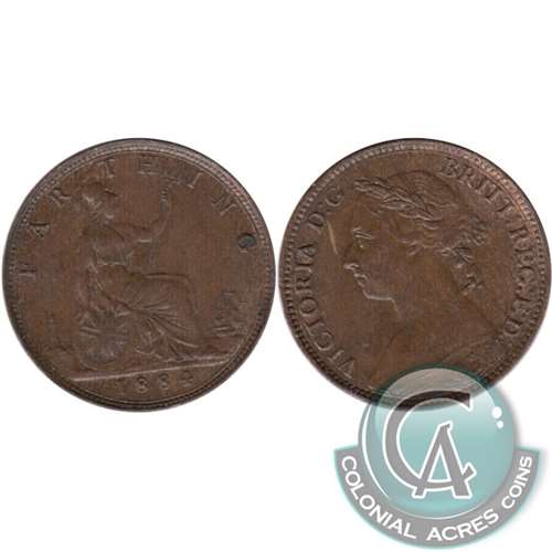 Great Britain 1884 Farthing AU-UNC (AU55) $
