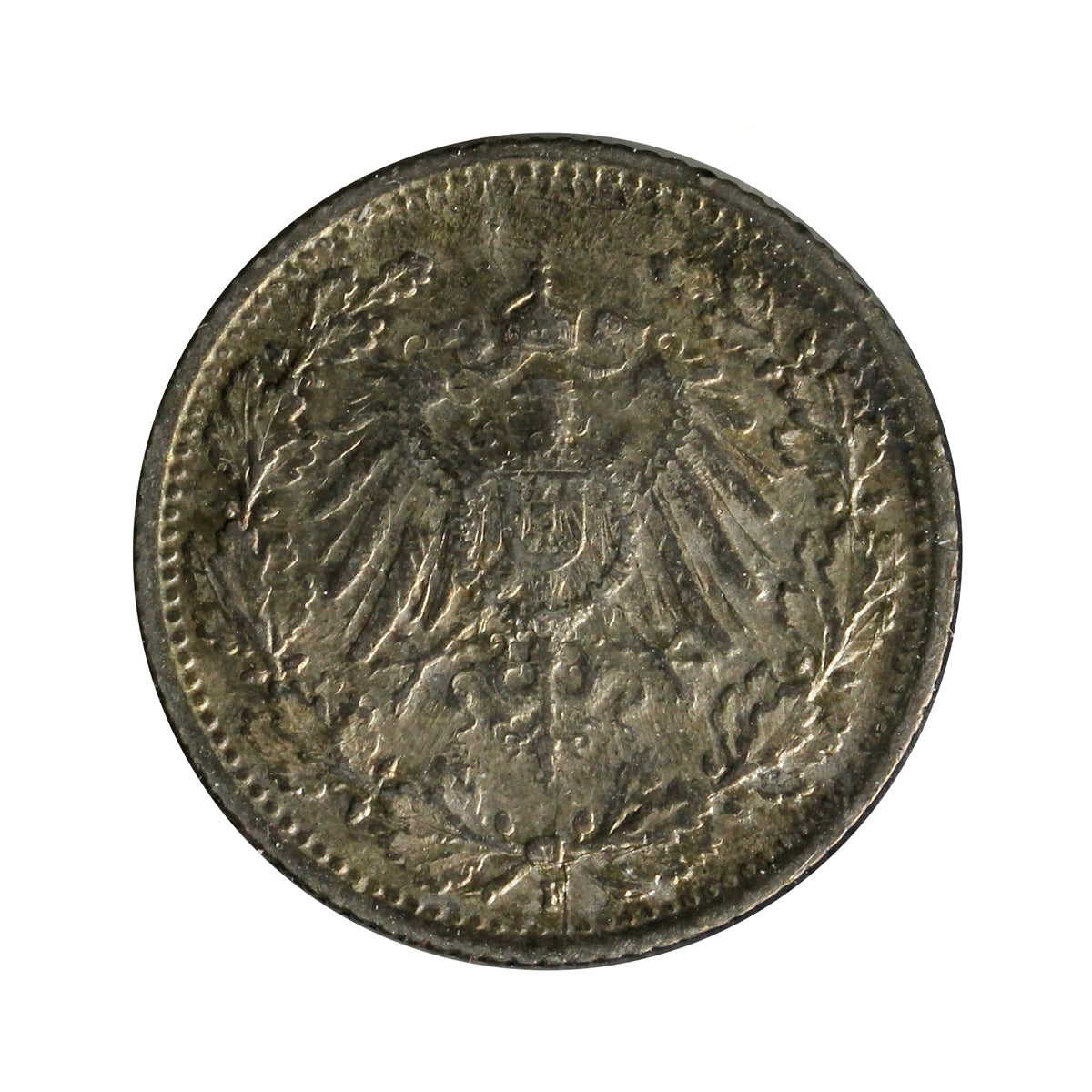 German Empire 1915F 1/2 Mark Uncirculated (MS60)
