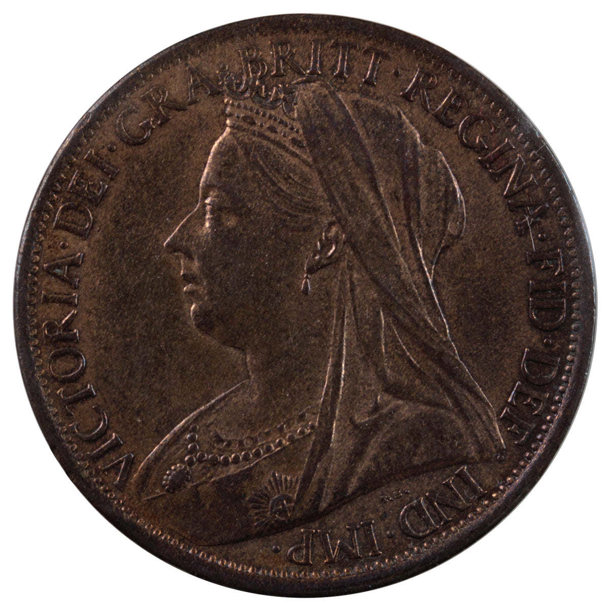 Great Britain 1901 Penny AU-UNC (AU55)
