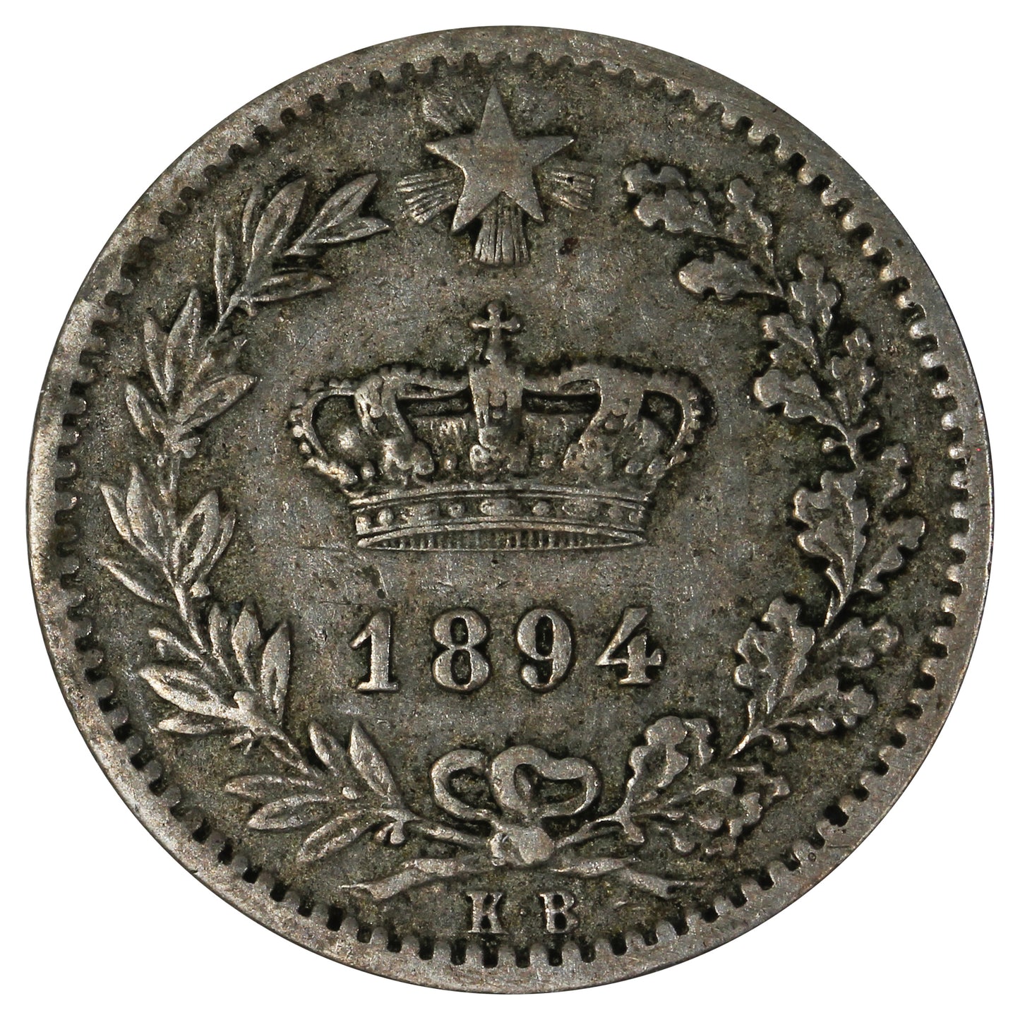 Italy 1894KB 20 Centesimi VF-EF (VF30)