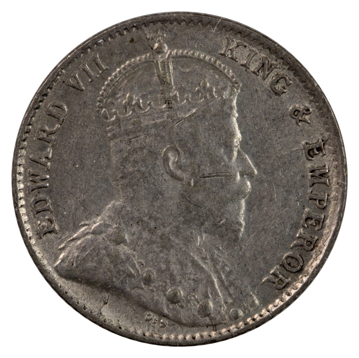 Straits Settlements 1910B 5 Cents Extra Fine (EF40)