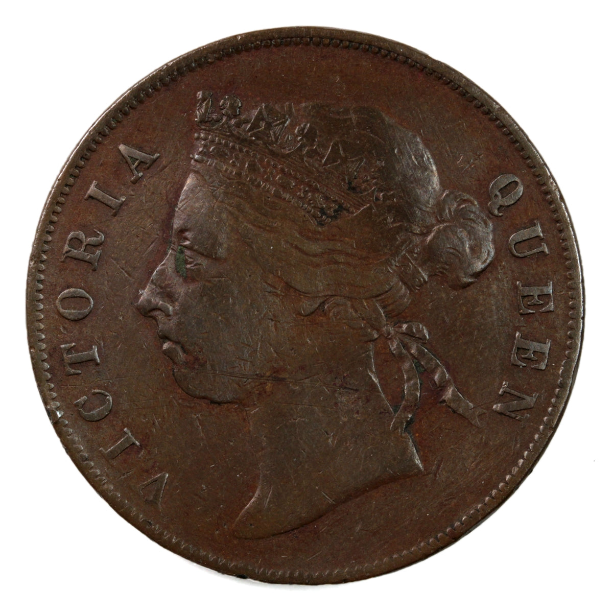 Straits Settlements 1884 Cent VF-EF (VF30) $